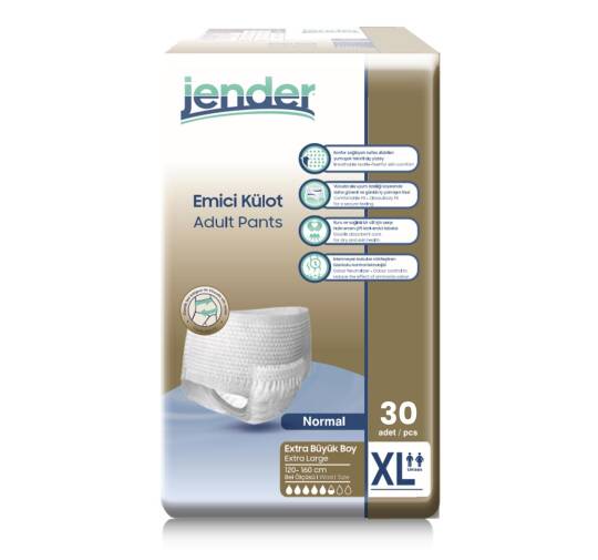 Jender Emici Külot XL-Extra Large Beden 30 Adet