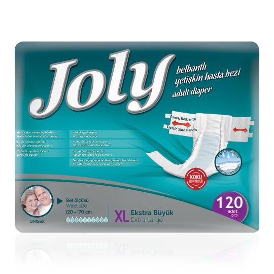 Joly  Belbantlı Hasta Bezi XL-Extra Large Beden 120 Adet