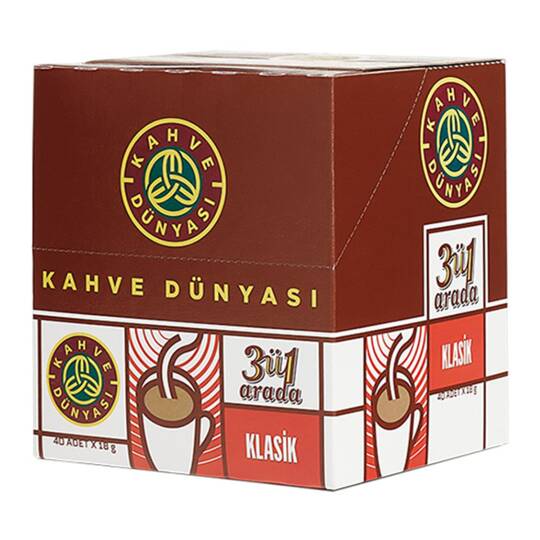 Kahve Dünyası 3'ü 1 Arada Klasik Hazır Kahve 18 Gr 40 Adet - 2