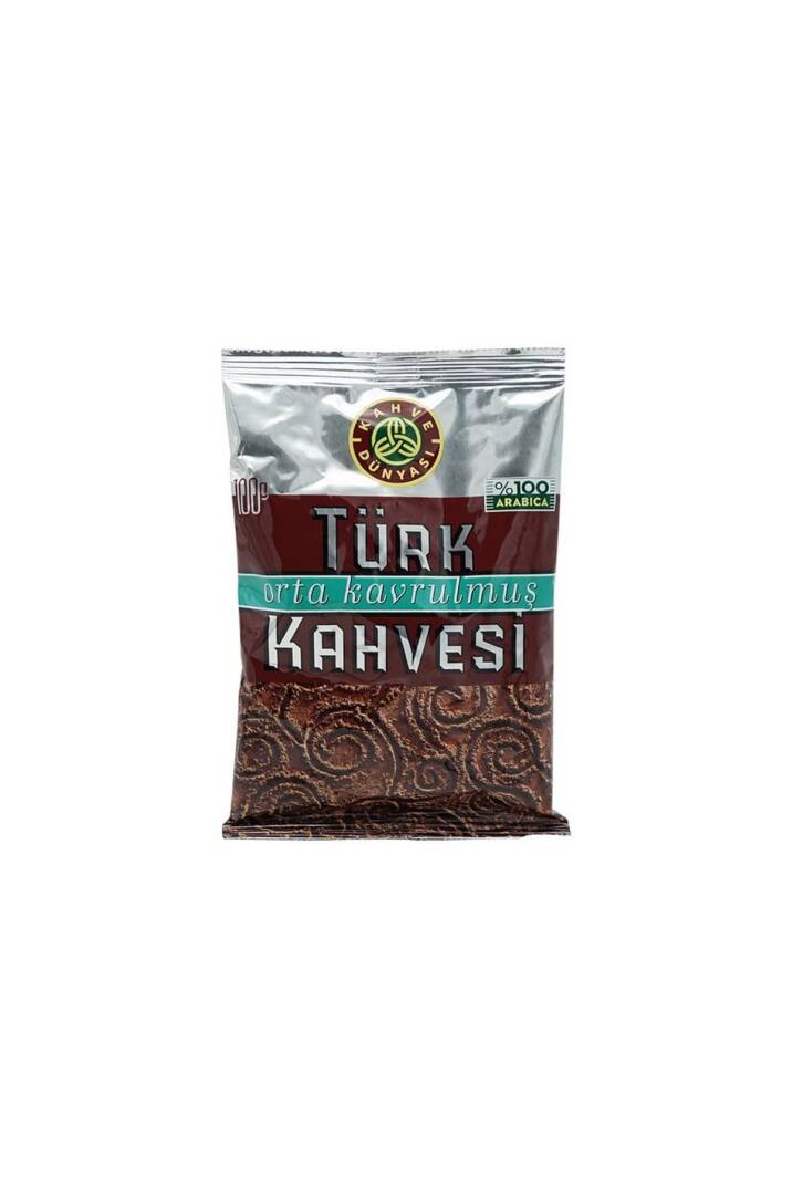 Kahve Dünyası Türk Kahvesi Orta Kavrulmuş 100 Gr 24 Adet - 2