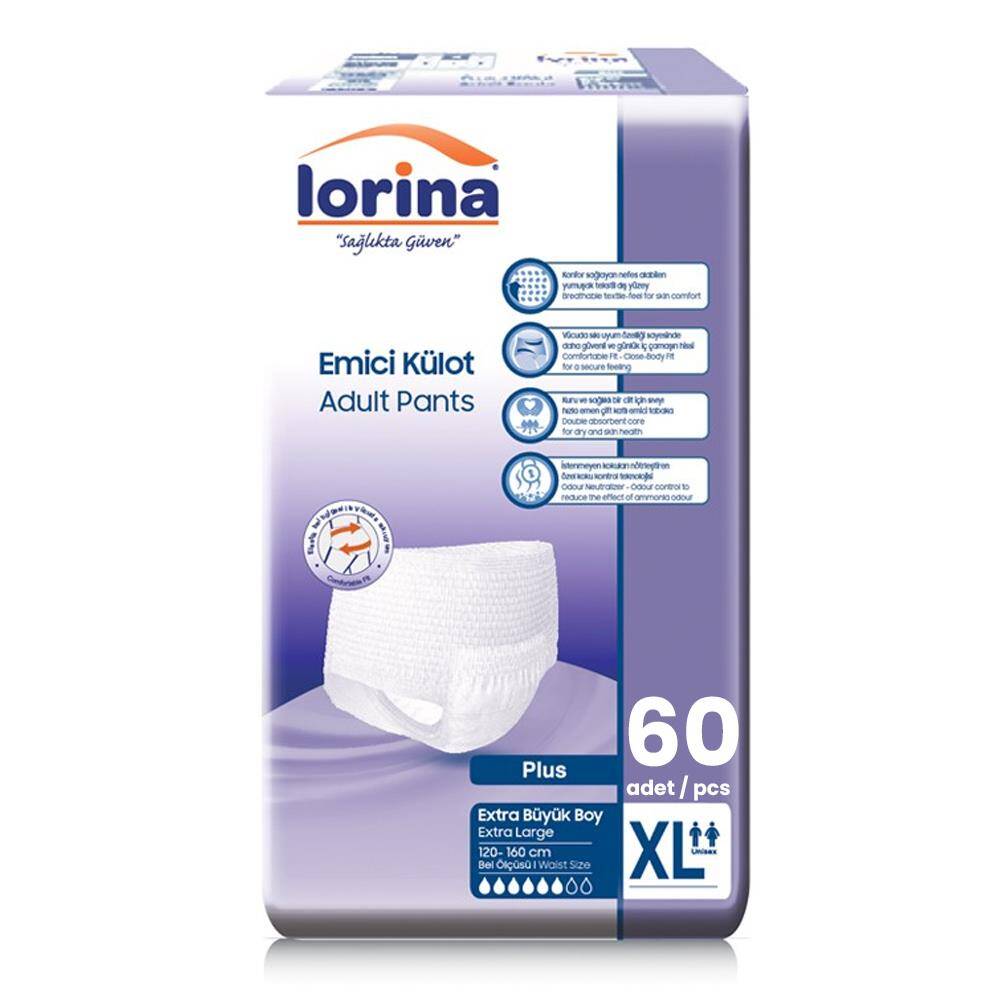 Lorina Emici Külot XL-Extra Large Beden 60 Adet - 1