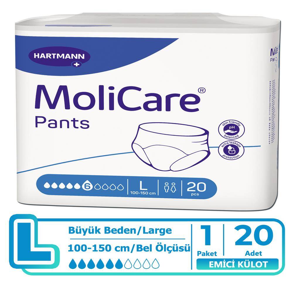 Molicare Emici Külot 6 Damla L-Large Beden 20 Adet - 1