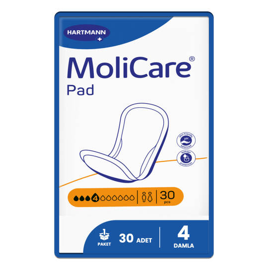 Molicare Pad 4 Damla Mesane Pedi 30 Adet