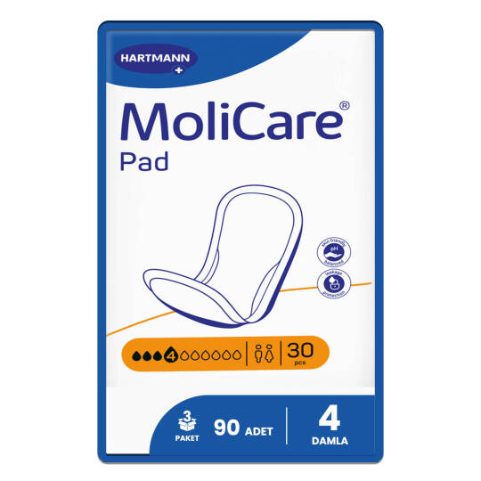 Molicare Pad 4 Damla Mesane Pedi 90 Adet