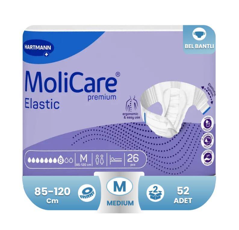 Molicare Premium Elastic 8 Damla M-Medium Beden 52 Adet - 1