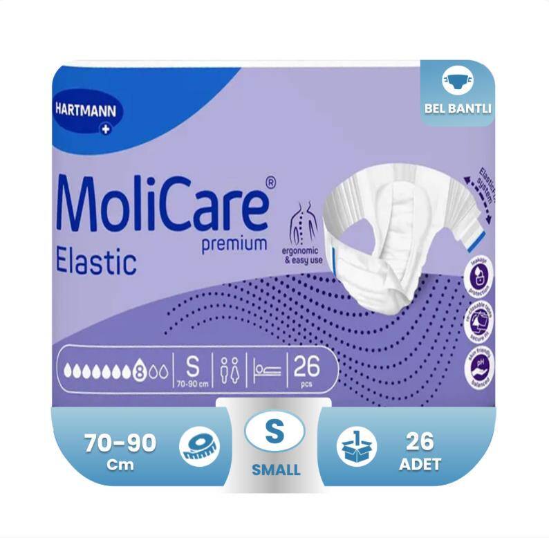 Molicare Premium Elastic 8 Damla S-Small Beden 26 Adet - 1