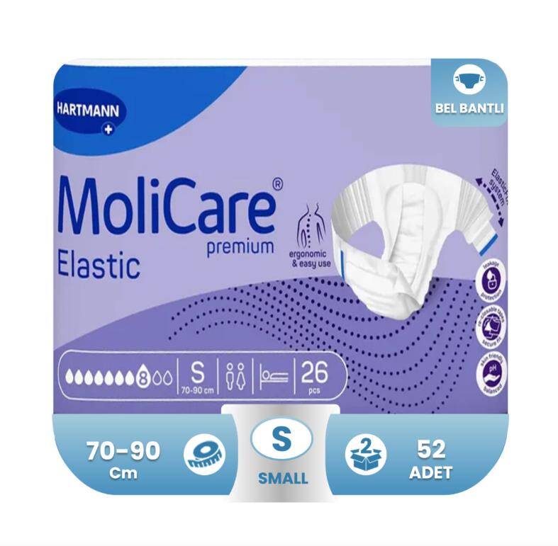 Molicare Premium Elastic 8 Damla S-Small Beden 52 Adet - 1