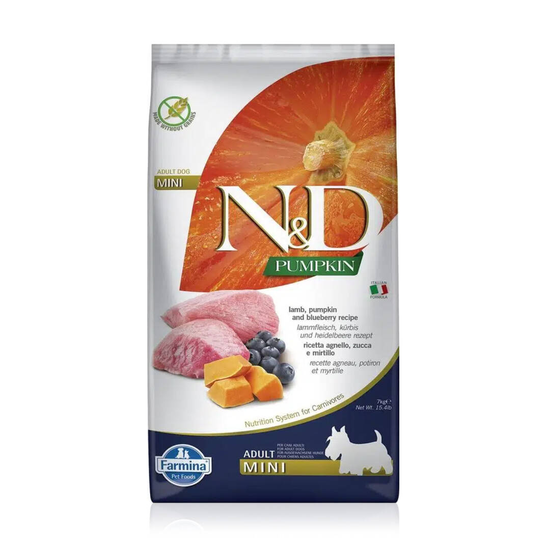 N&D Tahılsız Kuzu Etli Yaban Mersinli Yavru Köpek Maması 7 Kg - 1