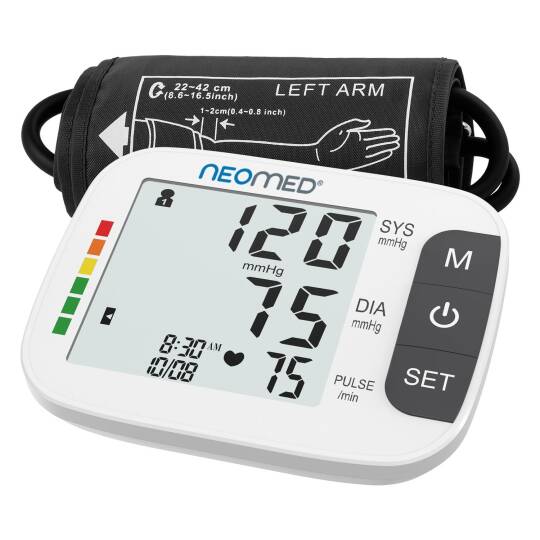 Neomed DBP-1359 Büyük Ekranlı Hafızalı Üstk Koldan Dijital Tam Otomatik Tansiyon Aleti