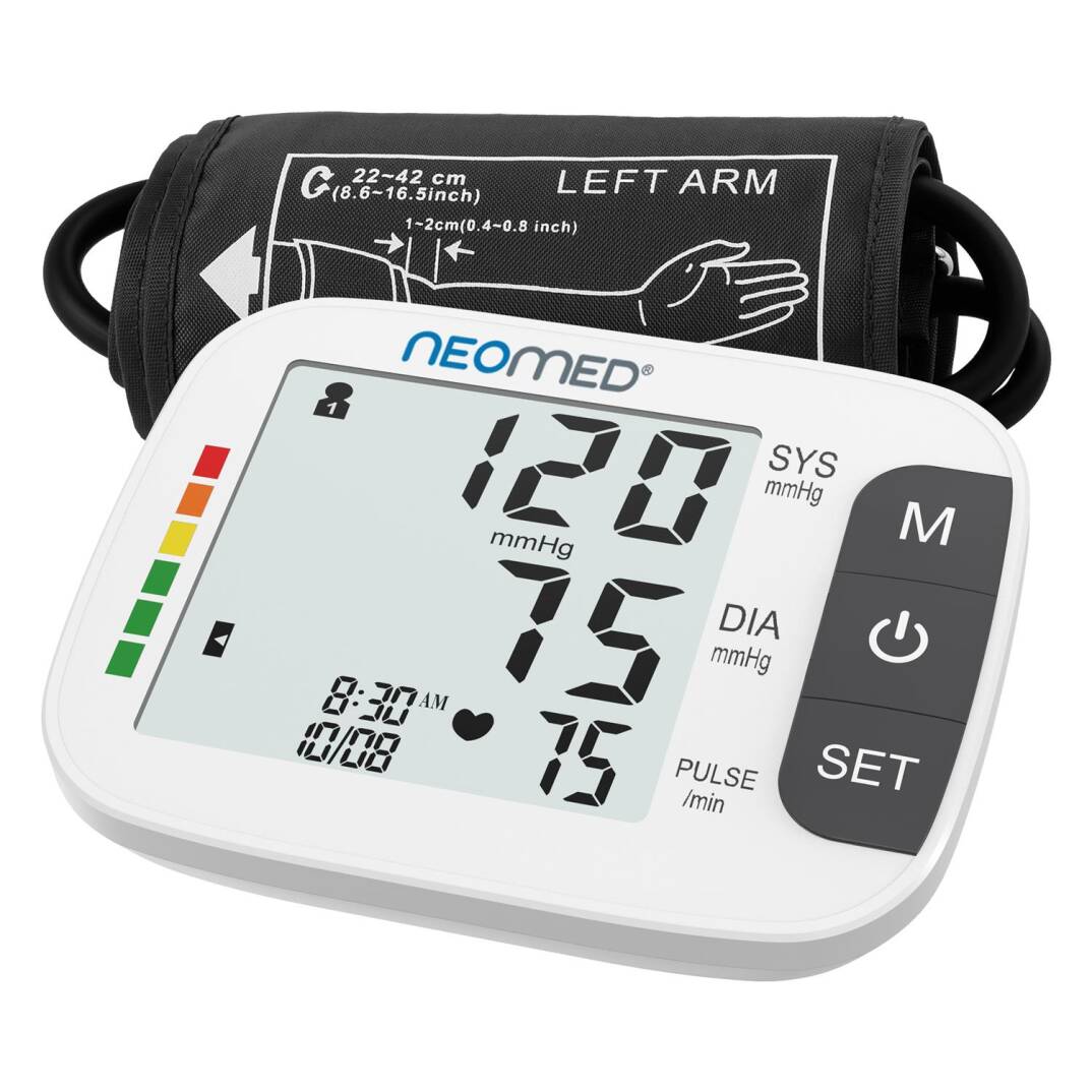 Neomed DBP-1359 Büyük Ekranlı Hafızalı Üstk Koldan Dijital Tam Otomatik Tansiyon Aleti - 1