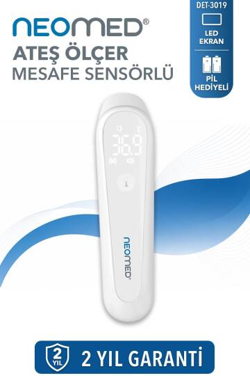 Neomed DET-3019 Akıllı Mesafe Sensörlü Hızlı Ölçüm Temassız Dijital Ateş Ölçer