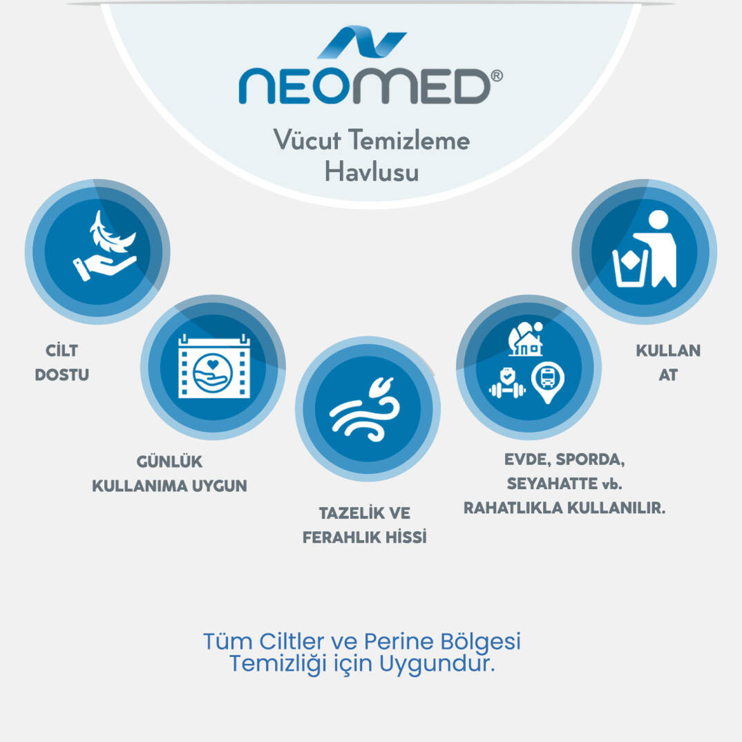 Neomed Vücut Temizleme Havlusu 1200 Adet - 2