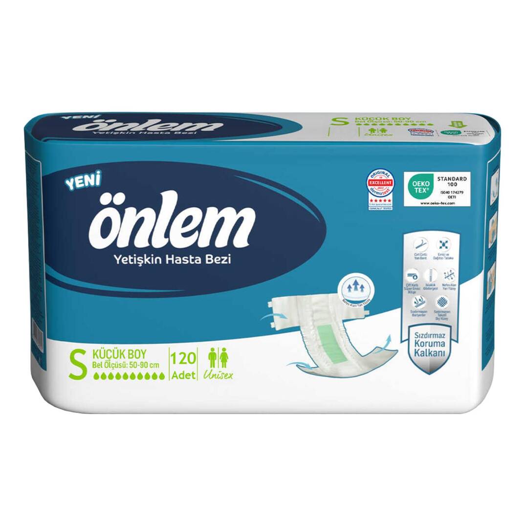 Önlem Belbantlı Hasta Bezi S-Small Beden 120 Adet - 1
