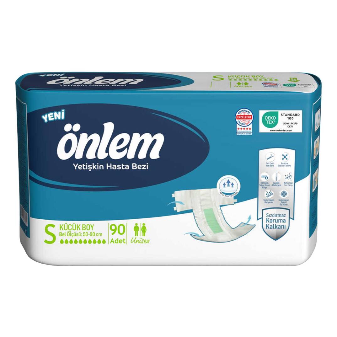 Önlem Belbantlı Hasta Bezi S-Small Beden 90 Adet - 1