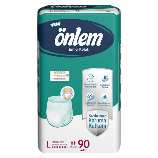 Önlem Emici Külot L-Large Beden 90 Adet