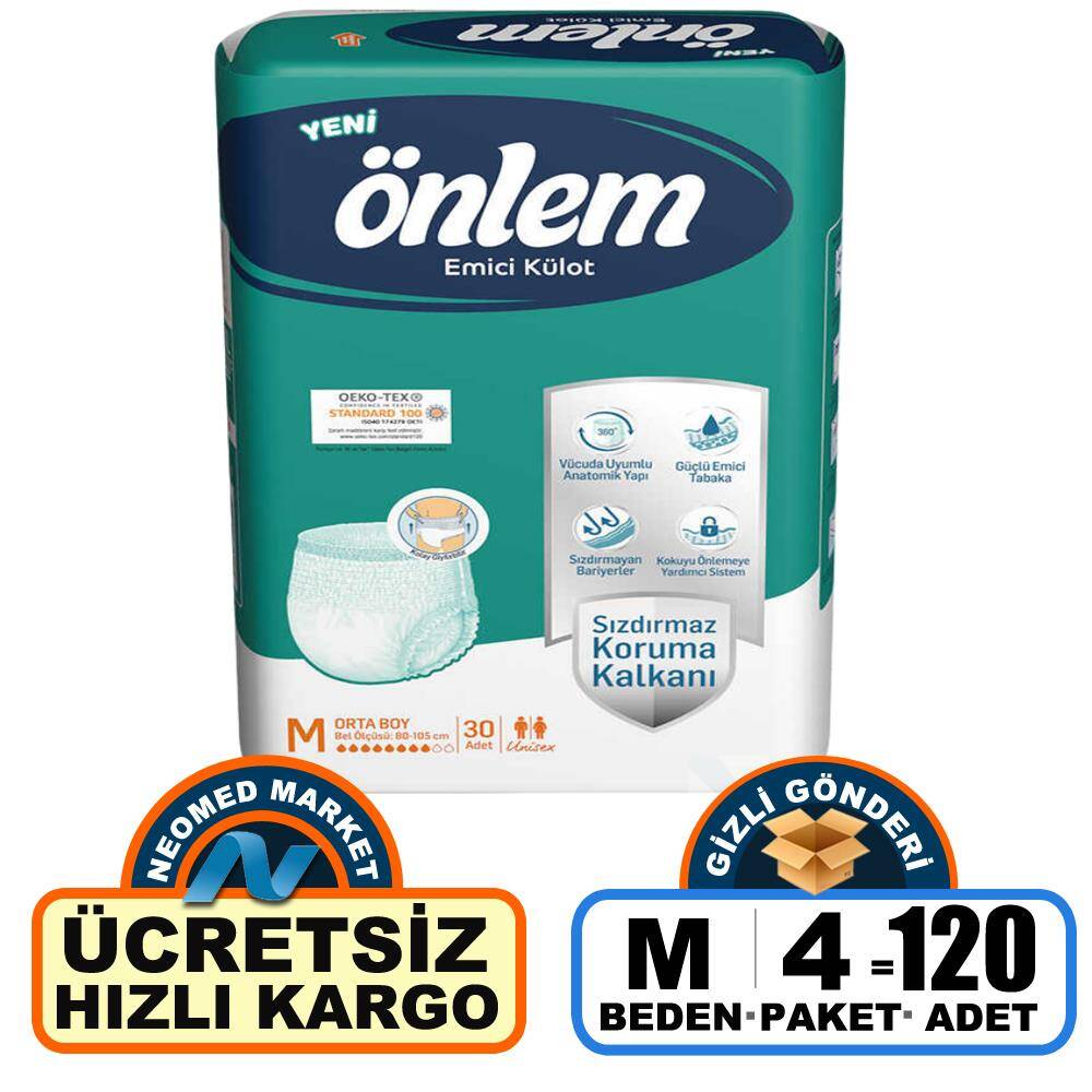 Önlem Emici Külot M-Medium Beden 120 Adet - 1