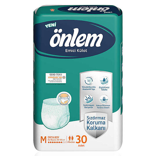 Önlem Emici Külot M-Medium Beden 30 Adet