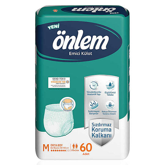 Önlem Emici Külot M-Medium Beden 60 Adet