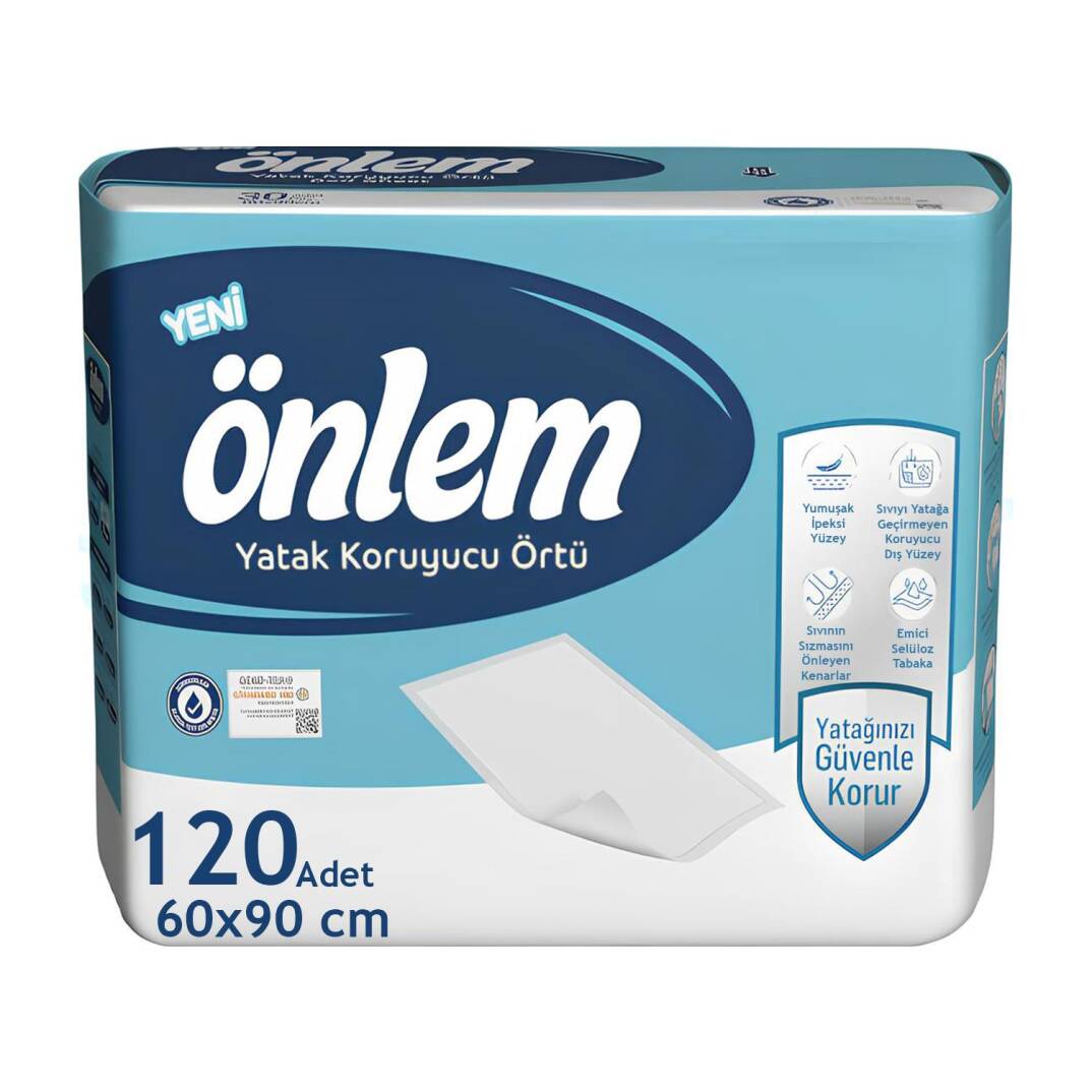 Önlem Yatak Koruyucu Örtü 60x90 Cm 120 Adet - 1