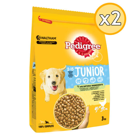 Pedigree Kümes Hayvanlı ve Sebzeli Yavru Köpek Maması 3 Kg 2 Adet