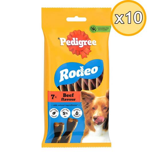 Pedigree Rodeo Sığır Etli Köpek Ödül Maması 123 Gr 10 Adet