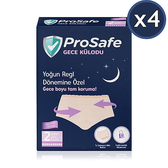 Prosafe 2'li Gece Külodu 8 Adet