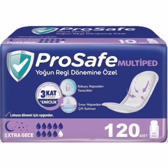 Prosafe Multiped Extra Gece 120 Adet