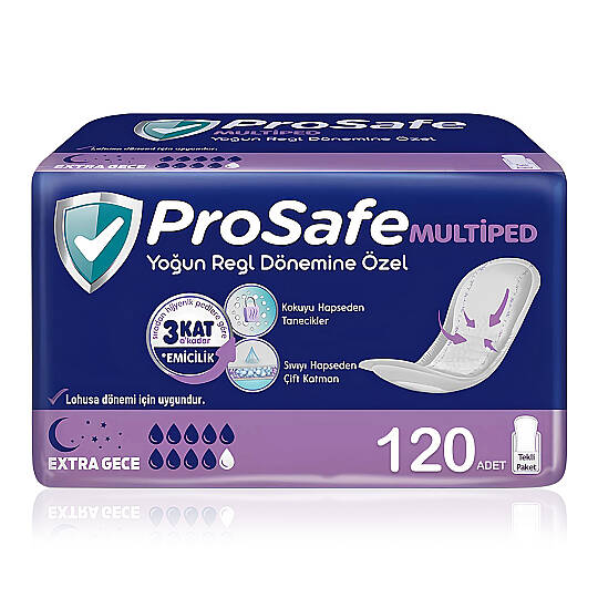 Prosafe Multiped Extra Gece 120 Adet