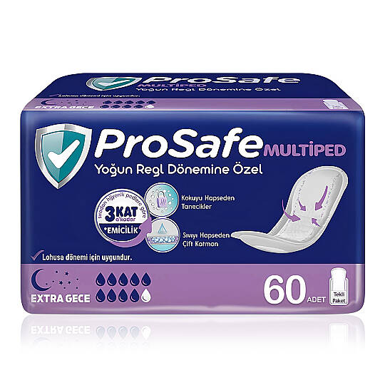 Prosafe Multiped Extra Gece 60 Adet