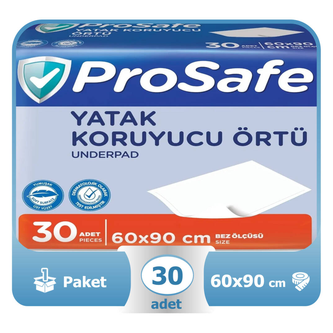 Prosafe Yatak Koruyucu Örtü 60x90 Cm 30 Adet - 1