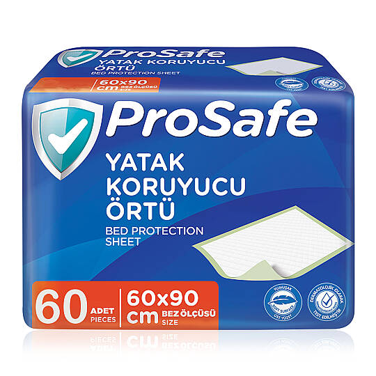 Prosafe Yatak Koruyucu Örtü 60x90 Cm 60 Adet
