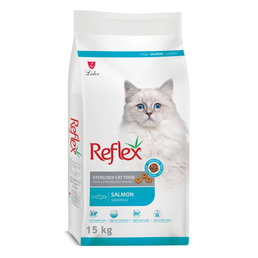 Reflex Kısırlaştırılmış Kedi Maması Somonlu 15kg - 1