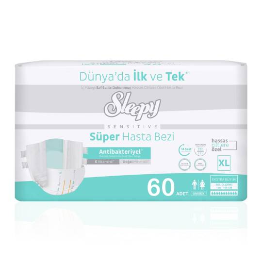 Sleepy Belbantlı Hasta Bezi XL-Extra Large Beden 60 Adet