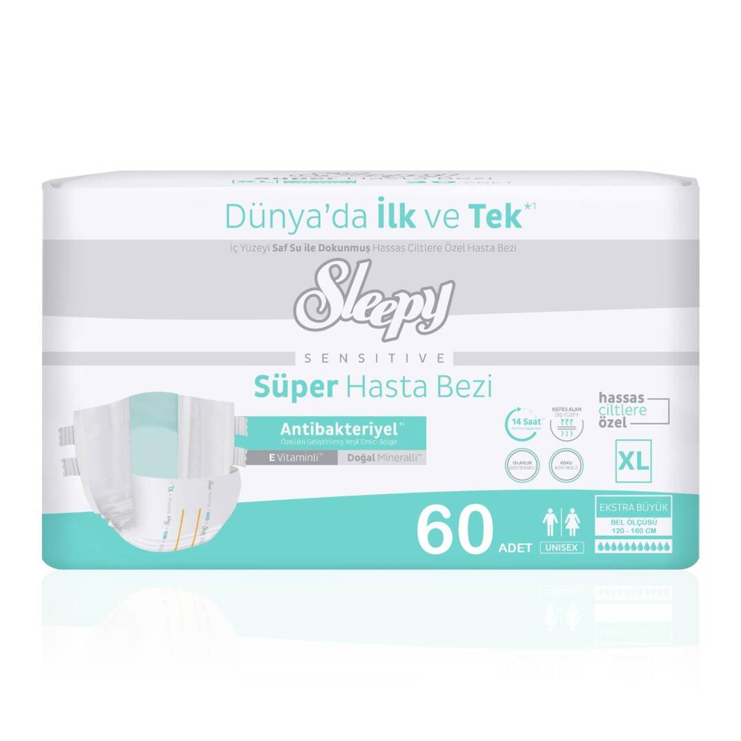 Sleepy Belbantlı Hasta Bezi XL-Extra Large Beden 60 Adet - 1