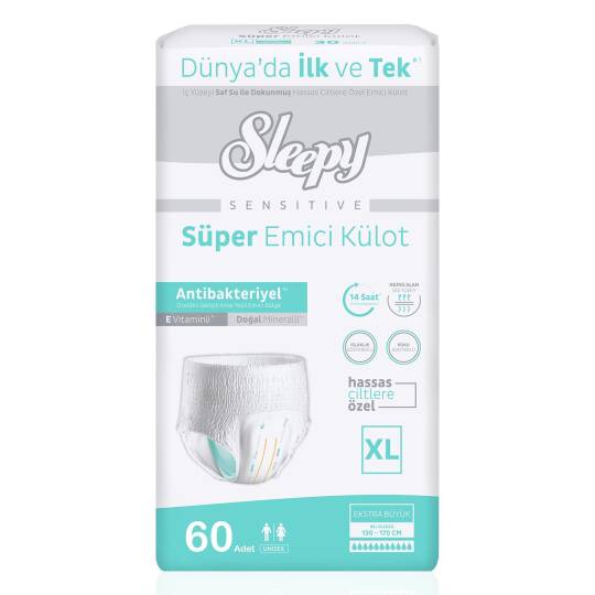 Sleepy Süper Emici Külot XL-Extra Large Beden 60 Adet