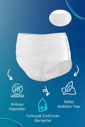 Tena Proskin Pants Maxi 8 Damla Orta Boy (M) Emici Külot 10'lu - 3
