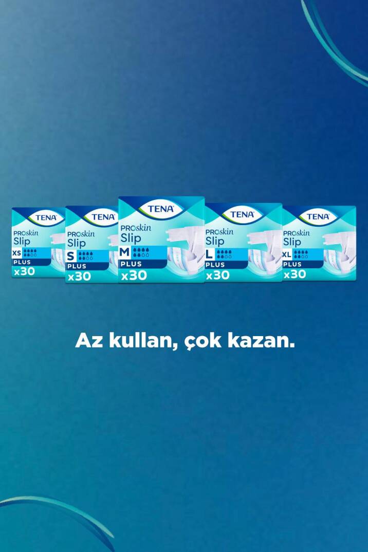 Tena Proskin Slip Plus Belbantlı Hasta Bezi L-Large Beden 120 Adet - 3