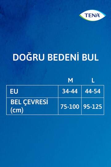 Tena Silhouette Plus Kadınlara Özel Yüksek Bel Emici Külot Krem Large 8 Adet - 5