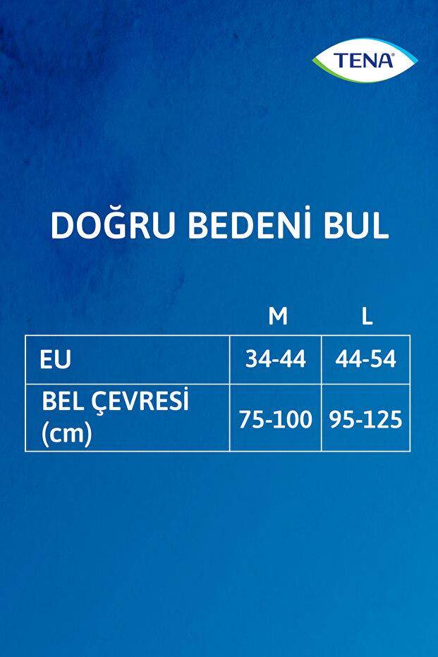 Tena Silhouette Plus Kadınlara Özel Yüksek Bel Emici Külot Krem Large 8 Adet - 5
