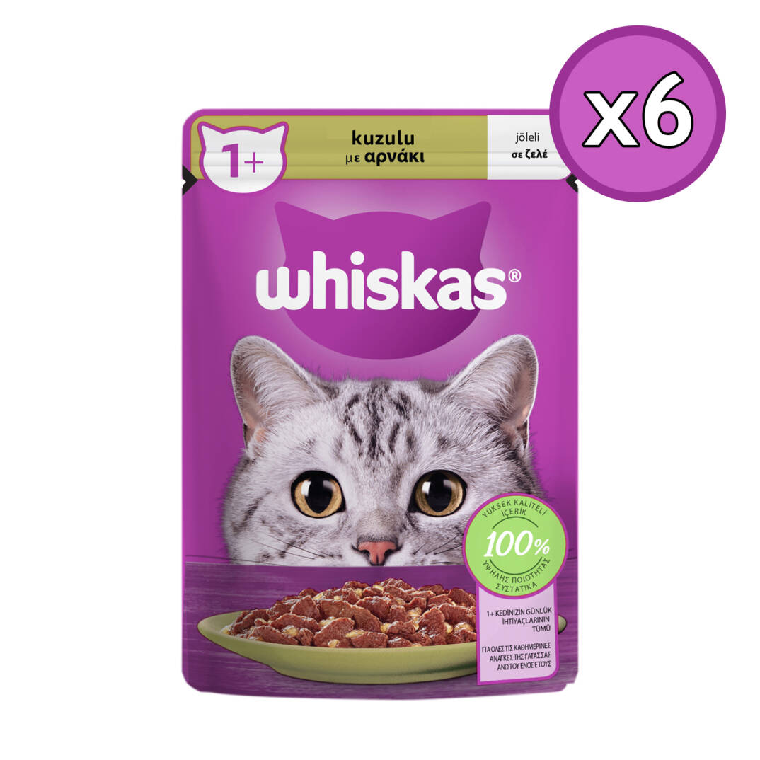 Whiskas Kuzulu Poşet Yaş Kedi Maması 85 Gr 6 Adet - 1