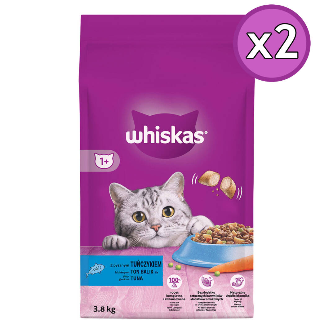 Whiskas Ton Balıklı Kuru Kedi Maması 3.8 Kg 2 Adet - 1