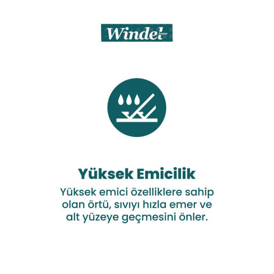 Windelhose Yatak Koruyucu Örtü 60x90 Cm 30 Adet - 3