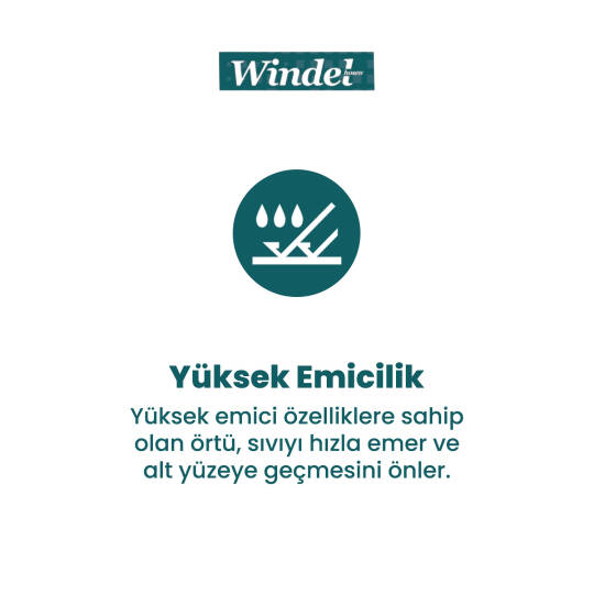 Windelhose Yatak Koruyucu Örtü  60x90 Cm 60 Adet - 3