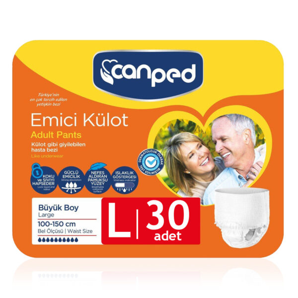 Canped Emici Külot L-Large Beden 30 Adet