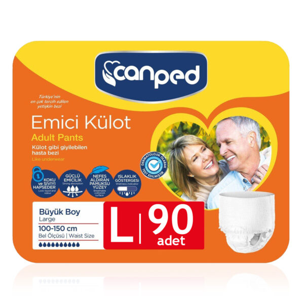Canped Emici Külot L-Large Beden 90 Adet