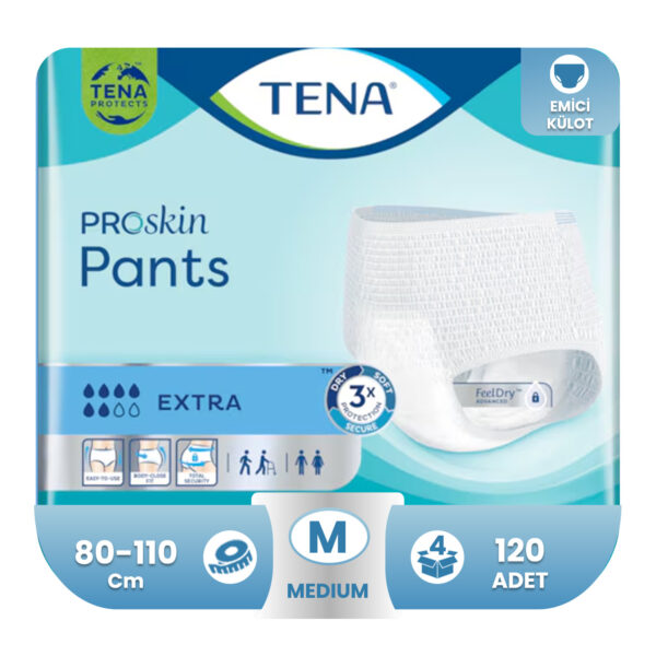 Tena Pants Extra Emici Külot 6 Damla M-Medium Beden 120 Adet