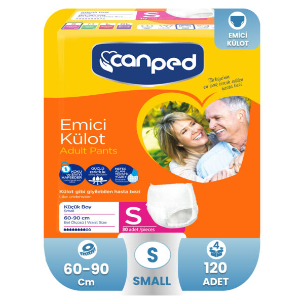 Canped Emici Külot S-Small Beden 120 Adet