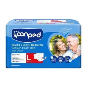 Canped Belbantlı Tekstil Yüzey Hasta Bezi L-Large Beden 30 Adet - Görsel 2