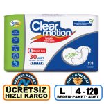 Clear Motion Belbantlı Hasta Bezi L-Large Beden 120 Adet