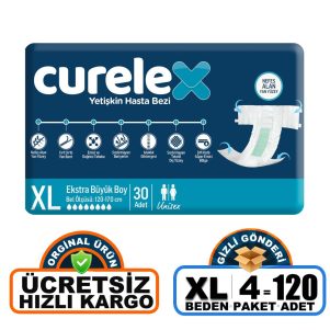 Curelex Belbantlı Hasta Bezi XL-Extra Large Beden 120 Adet